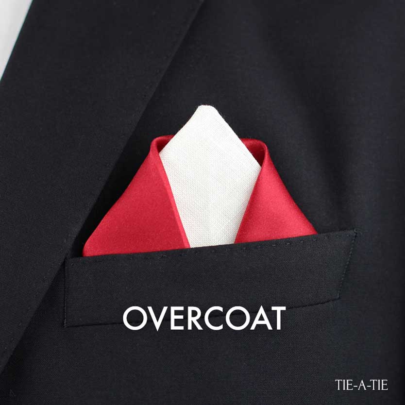 overcoat coat pocket square fold