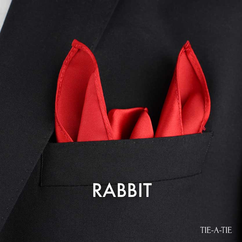 rabbit ears pocket square fold