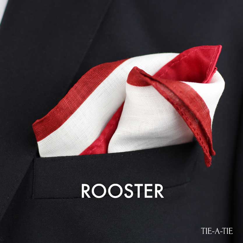 Rooster Pocket Square Fold