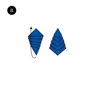 xmas tree pocket square folding tips